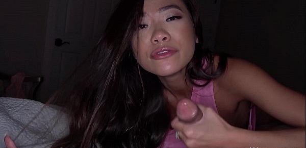  Hot Asian Sister Fucks Big Dick Brother in Pillow Fort